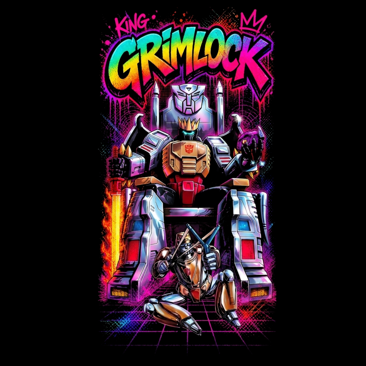 King Grimlock Transformers T-Shirt