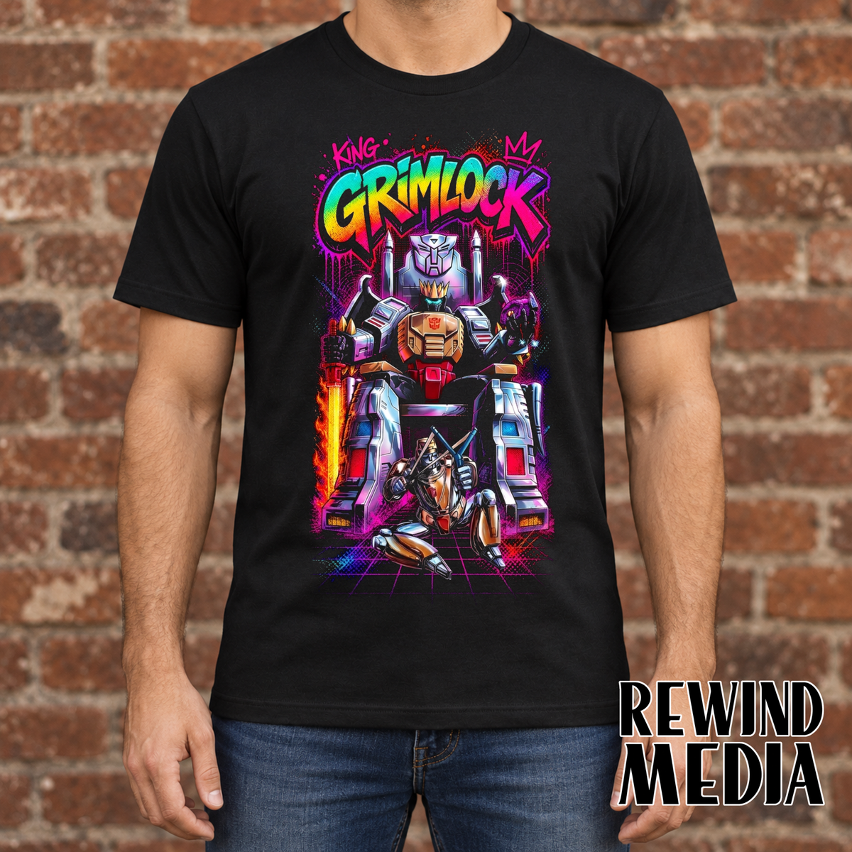 King Grimlock Transformers T-Shirt