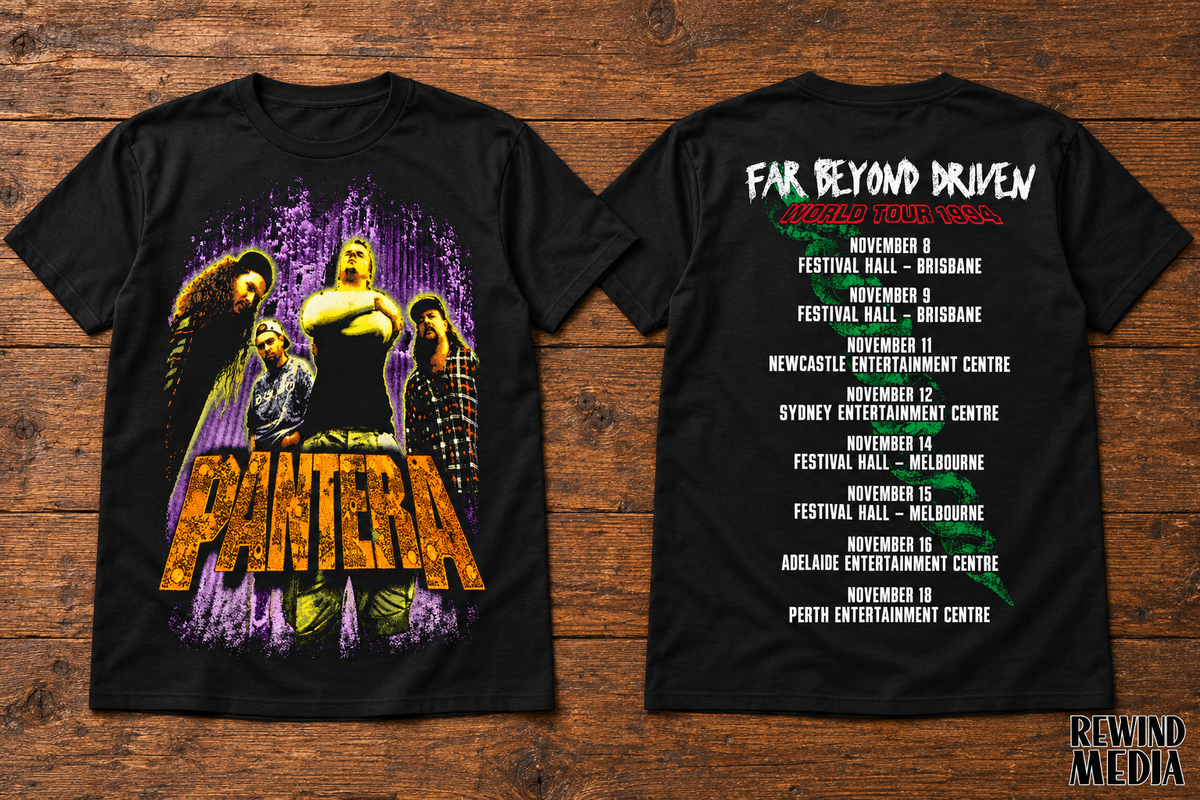 Pantera 1994 Far Beyond Driven Australia Tour T-Shirt
