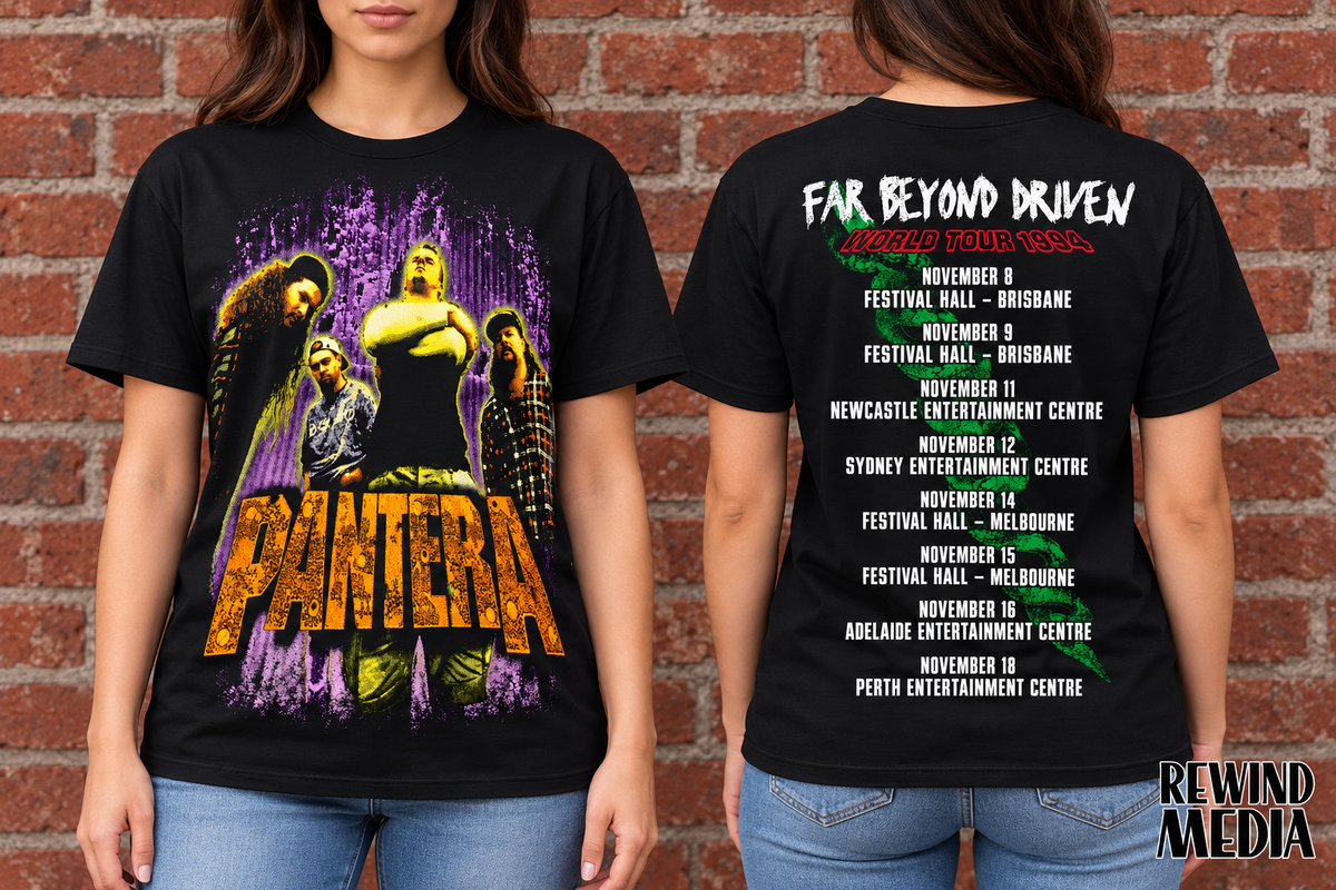 Pantera 1994 Far Beyond Driven Australia Tour T-Shirt